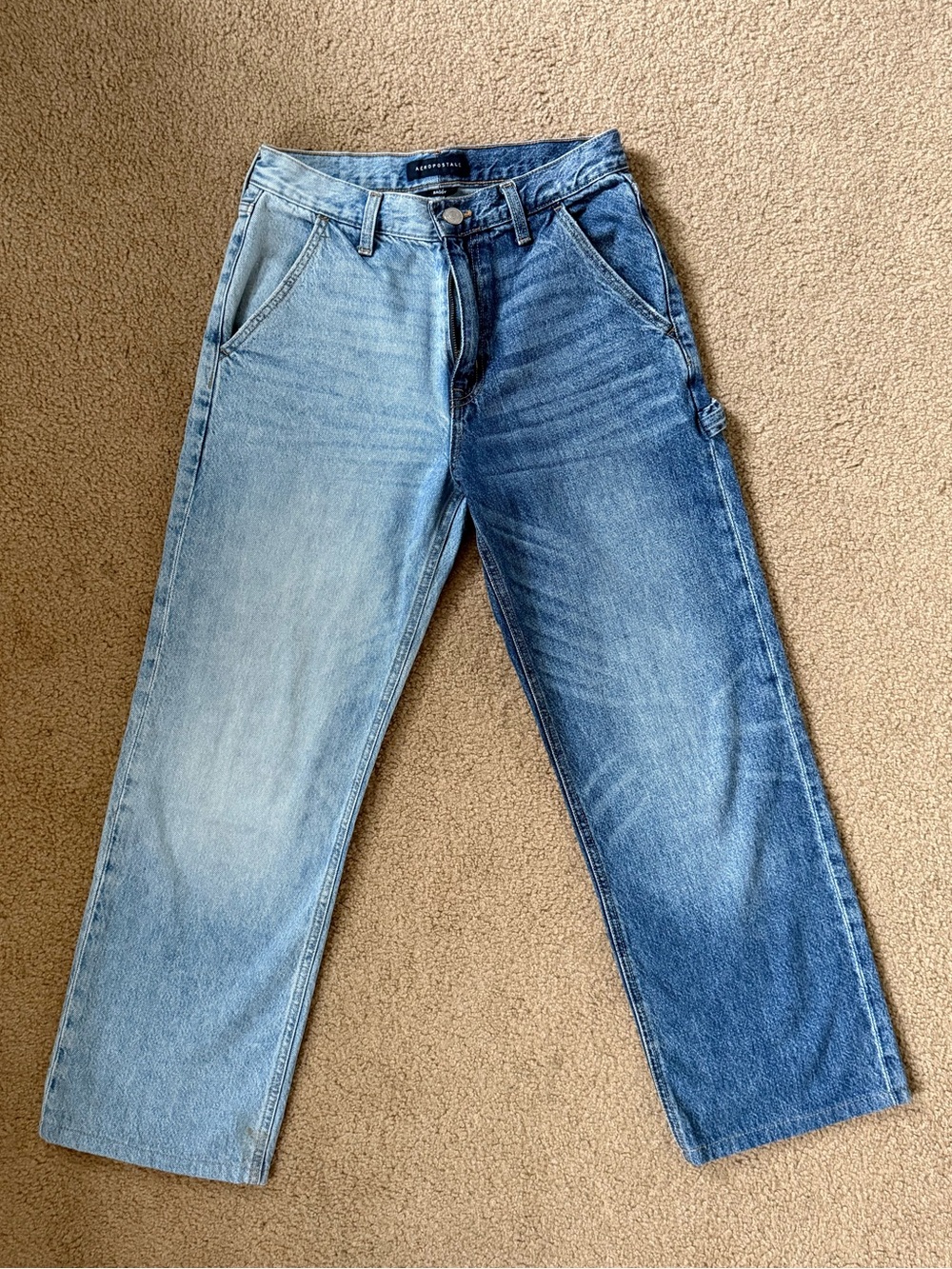 Aeropostale 90s Baggy Jeans Two Toned Denim in Size 8 Regular
